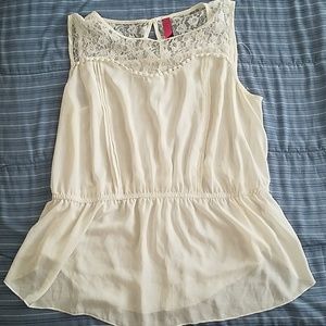 Ivory lace blouse